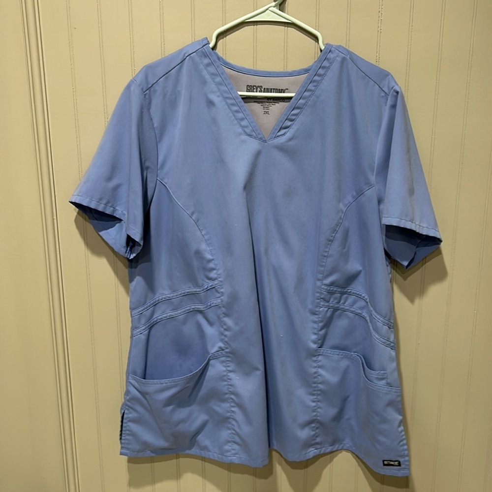 Grey’s Anatomy Scrub top light blue 2XL